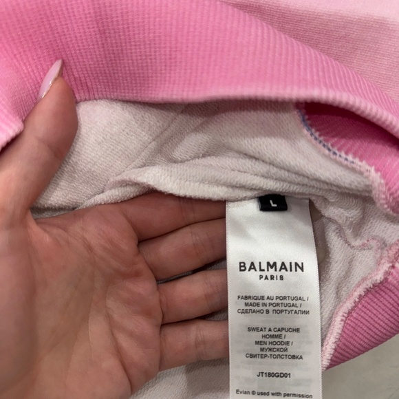 Balmain x Evian gradient-effect hoodie - Picture 7 of 8